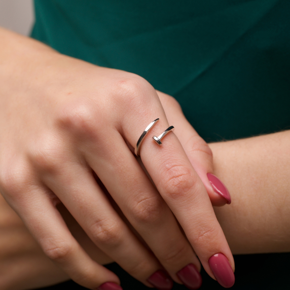 Срібна каблучка &amp;quot;Цвях&amp;quot; - 1