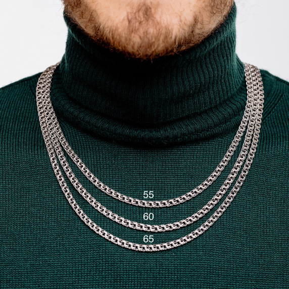 Серебряная цепочка &amp;quot;Бисмарк&amp;quot; - 6