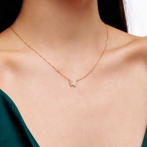 Золотое колье "Бабочка"