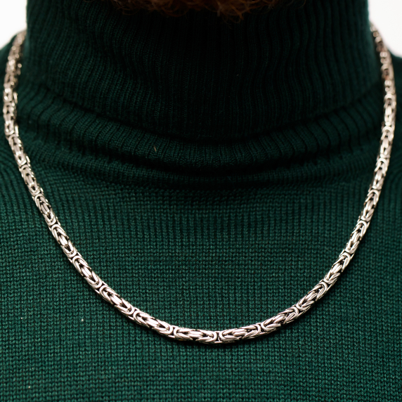 Срібний ланцюг &amp;quot;Лисий хвіст&amp;quot; 55р - 3