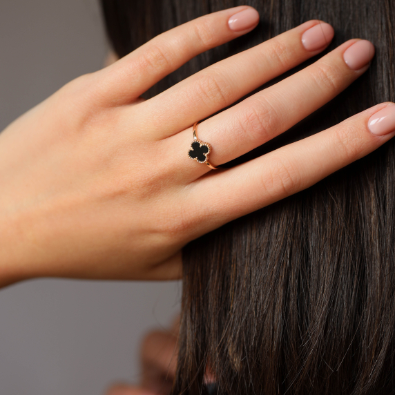 Золота каблучка &amp;quot;Cloveria&amp;quot; - 9