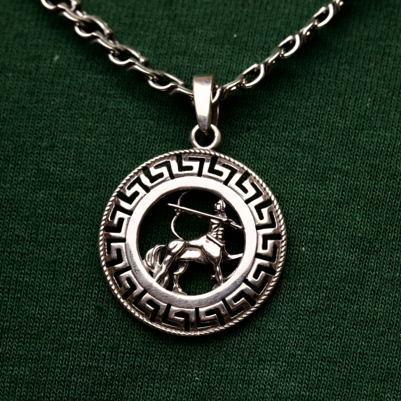 Серебряный подвес &amp;quot;Стрелец&amp;quot; - 2