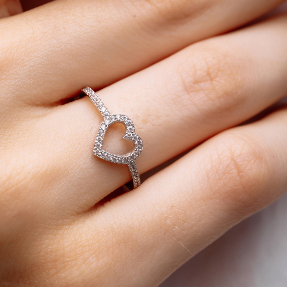 Срібна каблучка &amp;quot;Серце&amp;quot; - 3