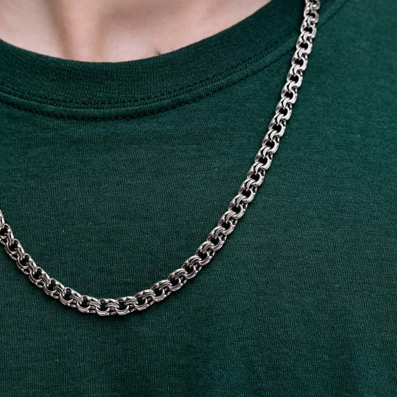 Серебряная цепочка &amp;quot;Бисмарк плоский&amp;quot; - 1