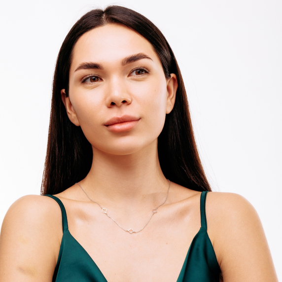 Серебряное колье "Cloveria" - 2 Серебряное колье "Cloveria" - 2