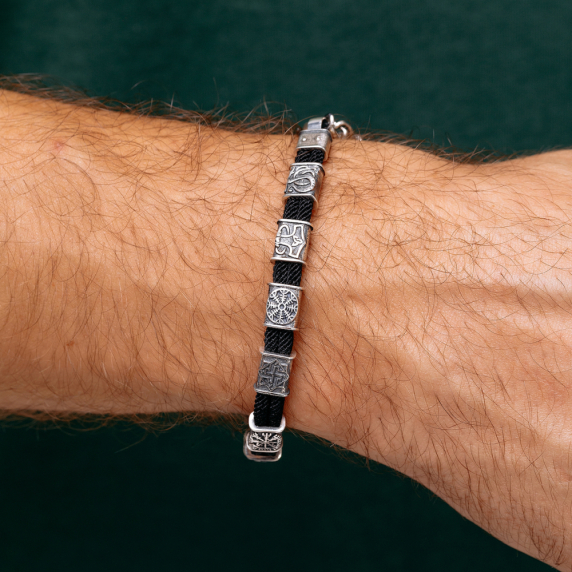 Срібний браслет &amp;quot;10 Рун&amp;quot; - 3