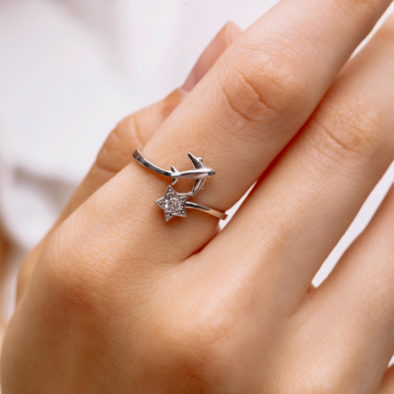 Срібна каблучка &amp;quot;Літак&amp;quot; - 2