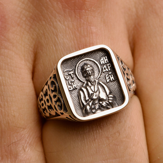 Серебряная печатка &amp;quot;Св. Андрей&amp;quot; - 2