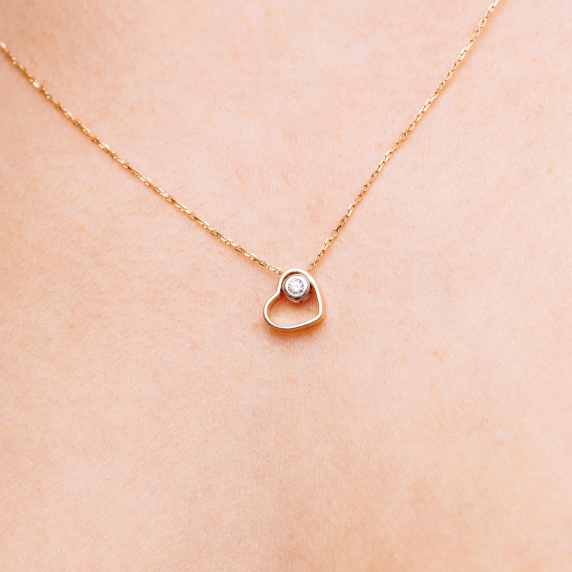 Золотое колье &amp;quot;Сердце&amp;quot; - 3