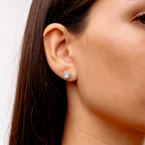 Серебряные серьги "Сердце"