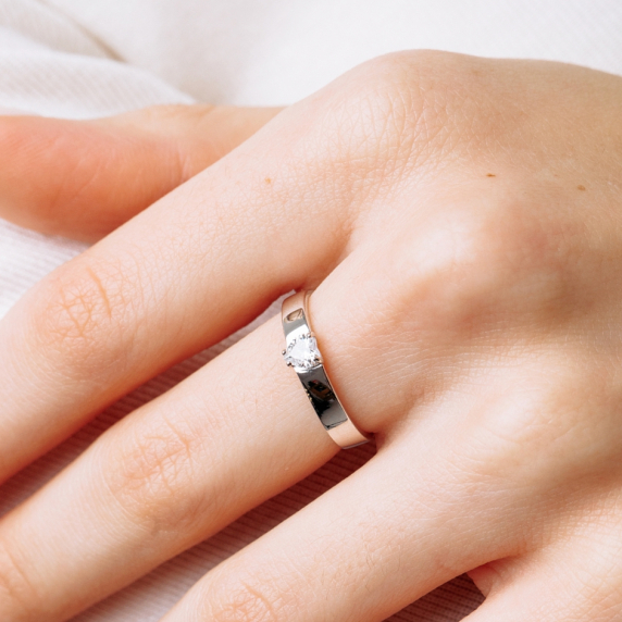 Срібна каблучка "Серце" - 3 Срібна каблучка "Серце" - 3