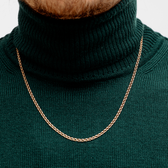 Золотая цепочка "Бисмарк" - 4 Золотая цепочка "Бисмарк" - 4