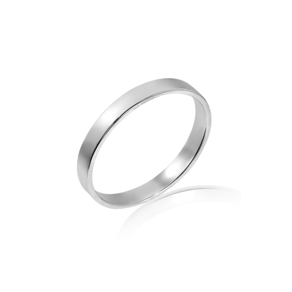 Серебряное кольцо &amp;quot;Обручальное&amp;quot; - 1