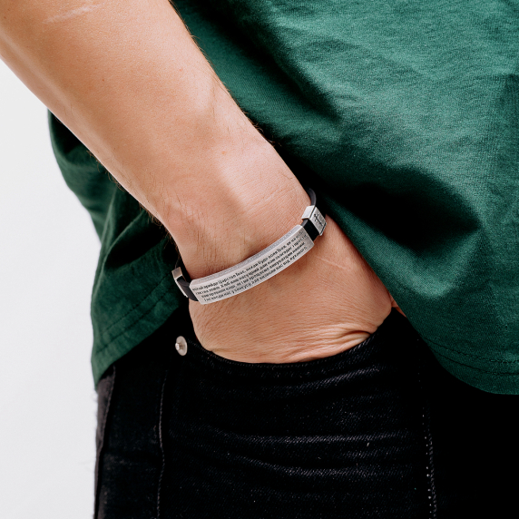 Серебряный браслет &amp;quot;Молитва&amp;quot; - 4