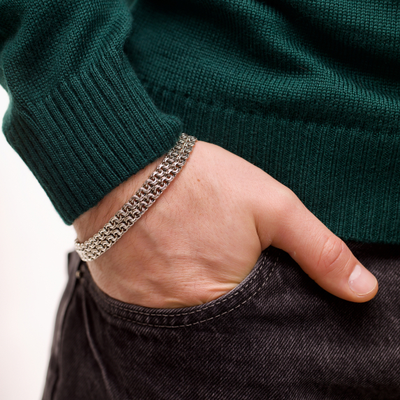 Срібний браслет &amp;quot;Подвійний Бісмарк&amp;quot; - 3