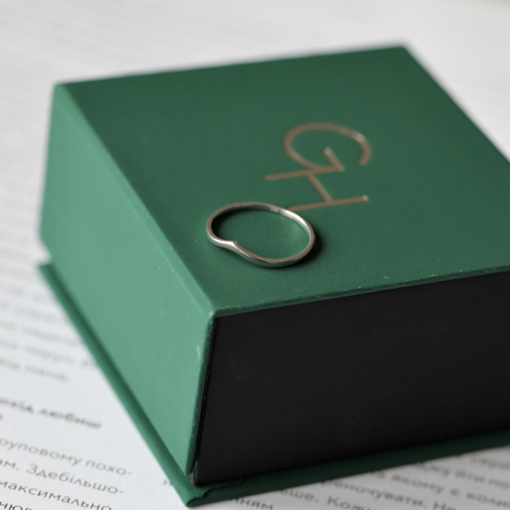 Серебряное фаланговое кольцо - 2