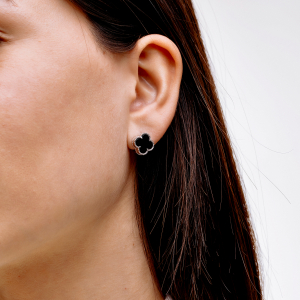 Золотые серьги "Cloveria"