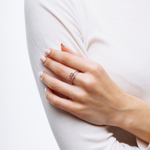 Серебряное кольцо &amp;quot;Сердце&amp;quot; - 4