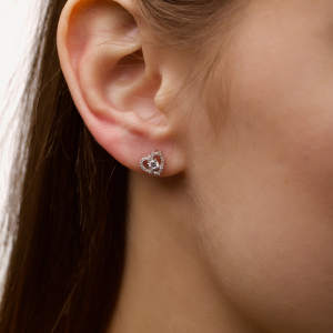 Серебряные пусеты