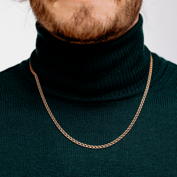 Золотая цепочка "Бисмарк" - 3 Золотая цепочка "Бисмарк" - 3