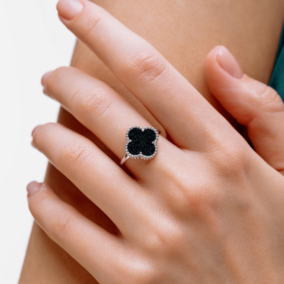 Серебряные кольцо "Cloveria" - 1 Серебряные кольцо "Cloveria" - 1