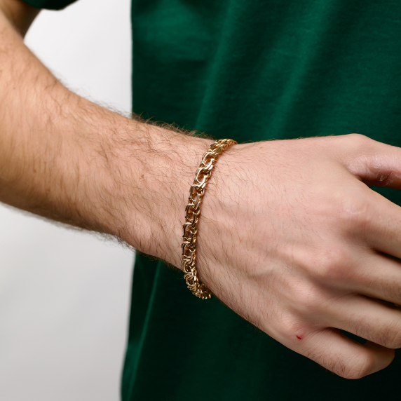 Золотой браслет &amp;quot;Арабский бисмарк&amp;quot; - 6