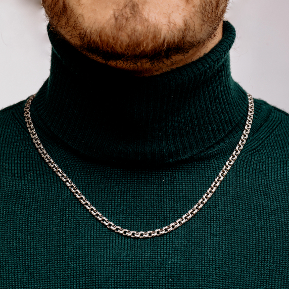 Серебряная цепочка "Бисмарк козацкий" - 3 Серебряная цепочка "Бисмарк козацкий" - 3