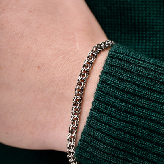 Срібний браслет "Козацький Бісмарк" - 4 Срібний браслет "Козацький Бісмарк" - 4