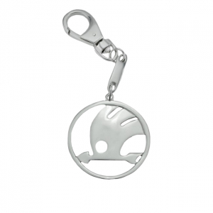 Серебряний брелок "Шкода"