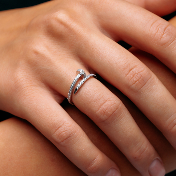 Серебряное кольцо &amp;quot;Гвоздь&amp;quot; - 3