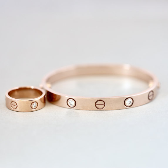 Золотой браслет &amp;quot;Любовь&amp;quot; - 6