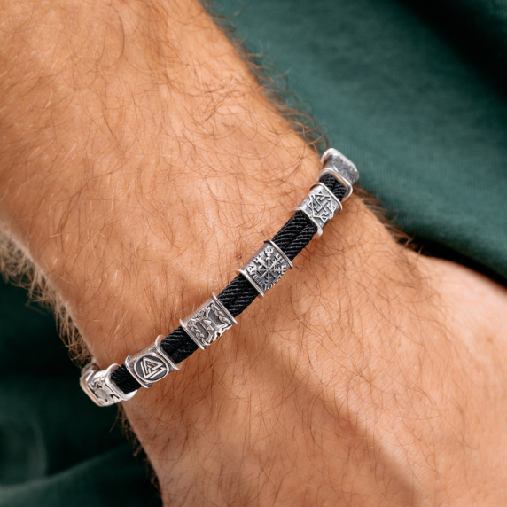 Срібний браслет &amp;quot;10 Рун&amp;quot; - 2