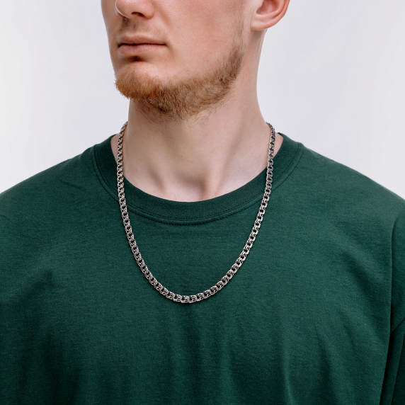 Серебряная цепочка &amp;quot;Бисмарк плоский&amp;quot; - 4