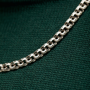 Серебряная цепочка "Бисмарк плоский"