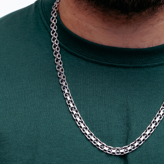 Серебряная цепь &amp;quot;Двойной якорь&amp;quot; - 1