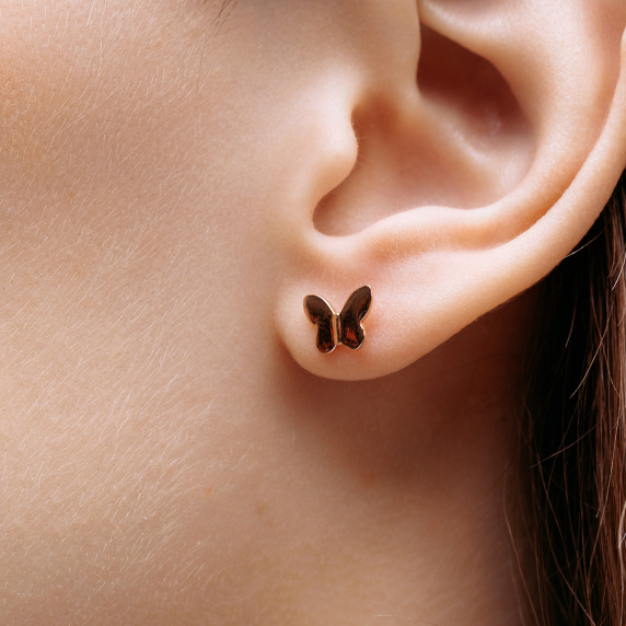 Золоті пусети “Метелик” - 3