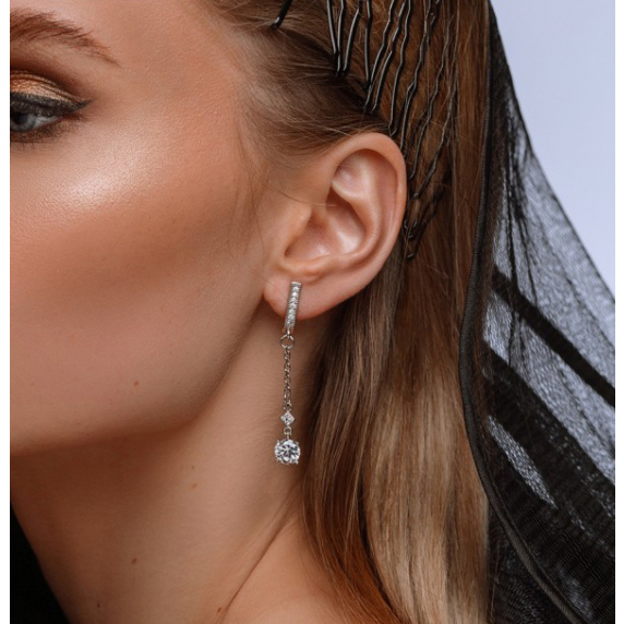 Серебряные серьги - 1