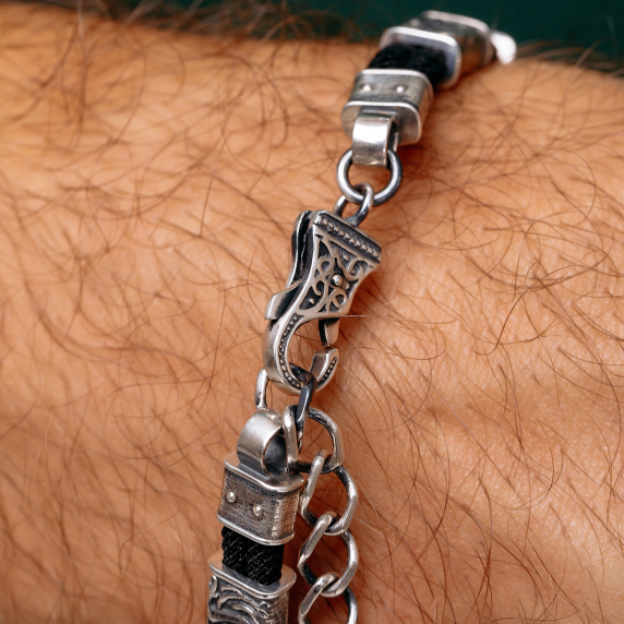 Срібний браслет &amp;quot;10 Рун&amp;quot; - 8